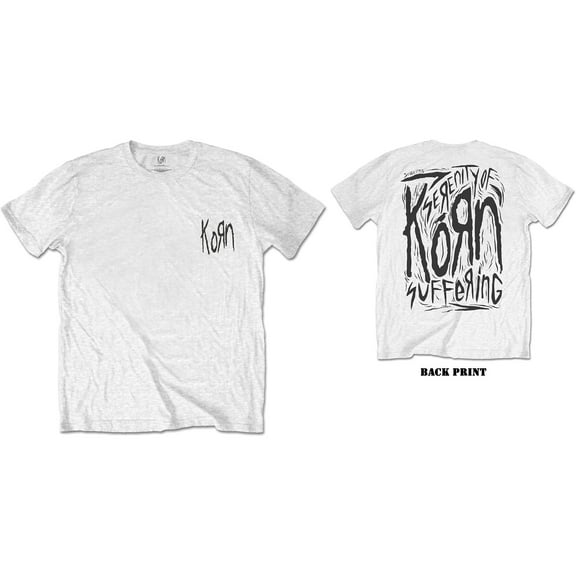 Korn Unisex T-Shirt Scratched Type (Back Print) (Small)
