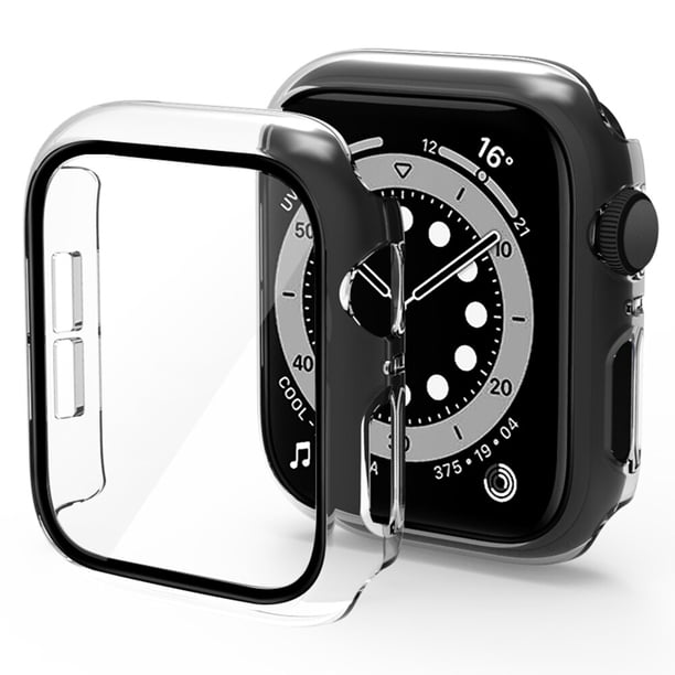 Cristal + funda para Apple Watch 44mm 40mm 41mm 45mm funda parachoques mate Ultra 49mm Protector de pantalla Iwatch SE 8 7 6 5 4 32 Accesorios Tan Jianjun unisex
