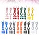 thumbnail image 3 of EeaseMX 9 pares de cordones elásticos ajustables sin cordones, de atar rápido, prácticos cordones con cierre para zapatillas y botas (rojo, naranja, amarillo, verde, azul, rosa, gris, blanco, negro)., 3 of 7