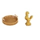 thumbnail image 1 of Cestas de almacenamiento,Cestas de almacenamiento de cocina tejidas con asas hechas a mano,Cestas de pan redondas Bandejas para servir Rectángulo,Escultura de pollo,Escultura de, 1 of 8