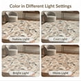 thumbnail image 7 of ODIKA 5'x7' Washable Area Rug Non-Slip, Low Pile, Stain Resistant Abstract Vintage Mosaic Beige That Couch Bohemian Boho Neutral Cream Playful for Guest Room, Lounge, Apartment, 7 of 7