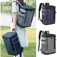 thumbnail image 2 of Backpack Cooler Insulated 20L Soft Beach Backpack Cooler Picnic Camping Beach Hiking BBQ, 2 of 5