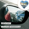 thumbnail image 3 of Visland 2 Pcs Heart Blind Spot Mirror Heart Shaped Side Mirror Blindspot for Car Convex Rearview Mirror Set Frameless Side Rear View Mirror Waterproof Stick-on Side Mirror with Wide Angle, 3 of 8