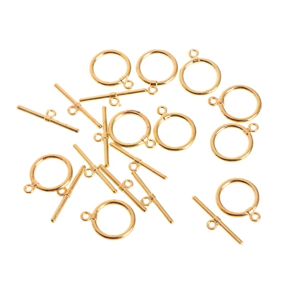 10Pcs/Set 14mm Toggle Clasps Connectors OT Clasp Stainless Steel For Jewelry DIY