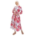 thumbnail image 2 of Floral - Crew neck - Unlined - Modest Dress - Benin, 2 of 5