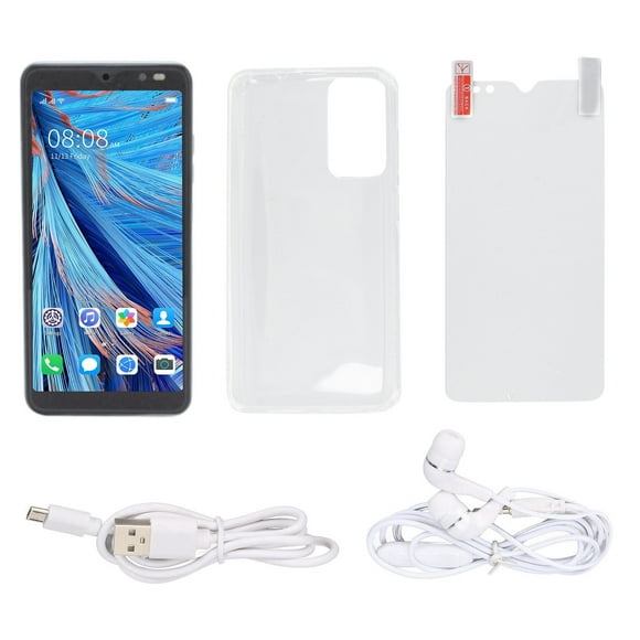 Teléfono inteligente de 5,45 pulgadas, 2 GB de RAM, 32 GB de ROM, reconocimiento facial, doble SIM, doble modo de espera, Rino8 Pro, color gris