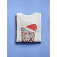 thumbnail image 3 of Christmas Hipster Cheetah. Sweatshirt Women -Image by Shutterstock, Female 4X-Large, 3 of 4