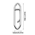 thumbnail image 2 of High Strength Fishing Speed Clips - 10PCS Stainless Steel Quick Change Connectors for Crankbait Tackle Durable Fishing Accessories, 2 of 3