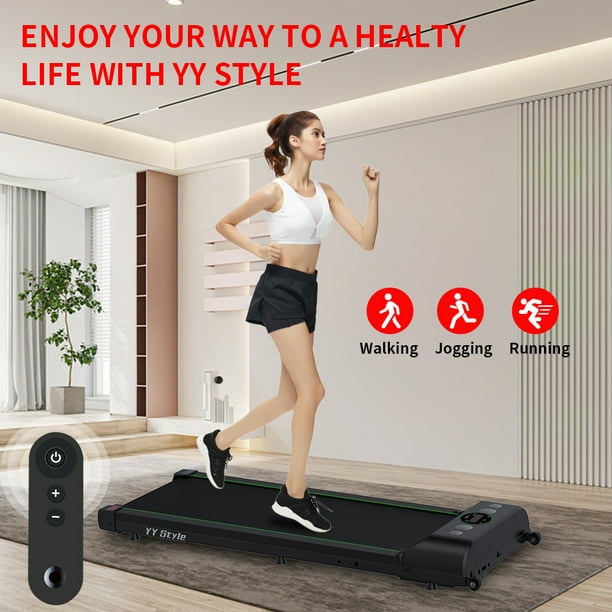 Clearance! Under Desk Treadmill, Indoor Walking Running Exercise Pad Machine, with Led Display and Remote Control for Home Gym