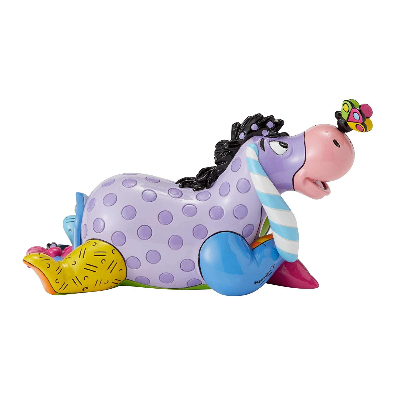 Britto Disney Winnie the Pooh Eeyore with Butterfly Pop Art Figurine 4033895 New 