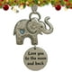 thumbnail image 2 of Adorno navideño de la amistad para mujer | Adorno de metal con forma de elefante para árbol con palabras inspiradoras | Regalo navideño para mejores amigas y hermanas, 2 of 3
