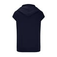 thumbnail image 4 of Chemises pour Hommes, Haut à Capuche Ajusté à Manches Courtes pour Hommes, Blouses à Manches Courtes à Col Rond, 4 of 5