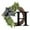 H, variant on 14.17" x 14.17" Last Name Welcome Sign for Front Door, Front Door Wreath with 26 Initial Letter Welcome Sign, Spring 26 Initial Letter Bow Diamond Vine Eucalyptus Garland Home Door Hanging