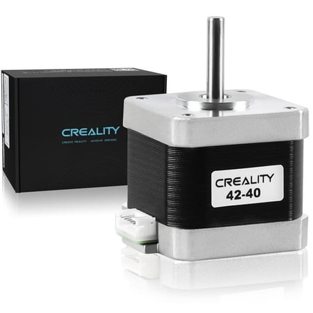 Creality Official 42-40 Stepper Motor for CR-10 X/Y-Axis Extruder Stepping Motor 2 Phase 1A 1.8 Degree 0.4 N.M, Compatible with CR-10 Series and Ender-3 Series E-axis ,Silver