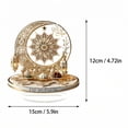 thumbnail image 3 of 5.9in Acrylic Eid Mubarak Tabletop Sign Decor for Home Office Display, 4.72in Tall 2D Ramadan Mubarak Desk Ornament with Islamic Moon and Lantern Design, 3 of 7