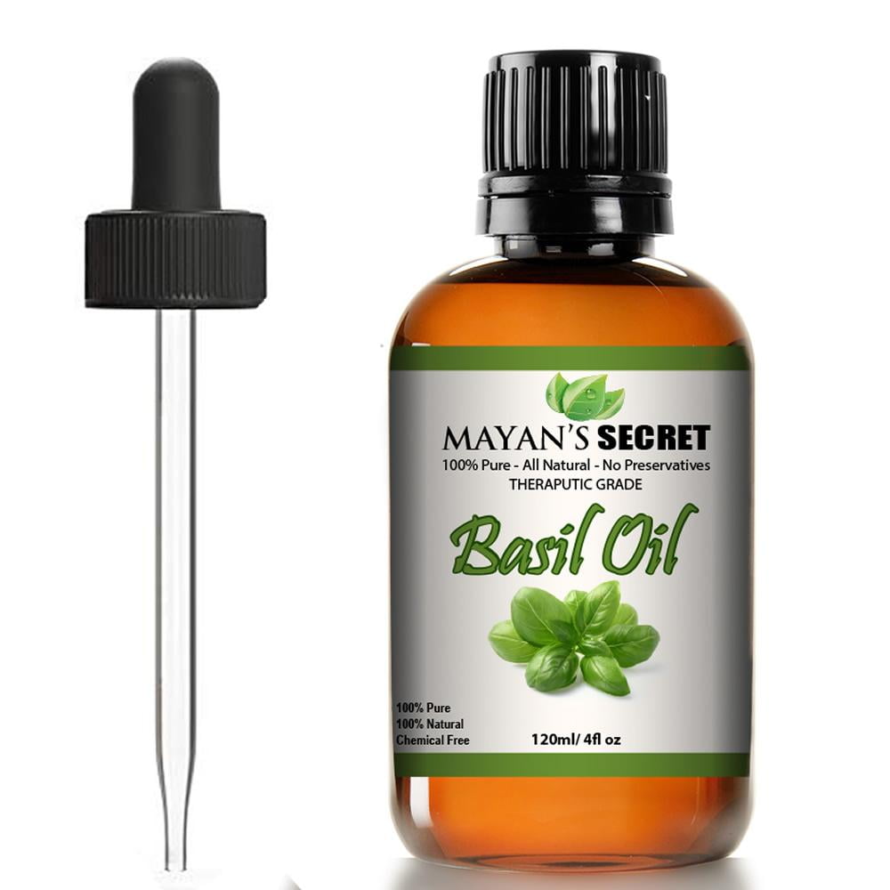 Basil Oil 100 Pure and Natural,Theraputic Grade Essential Oil Huge 4oz
