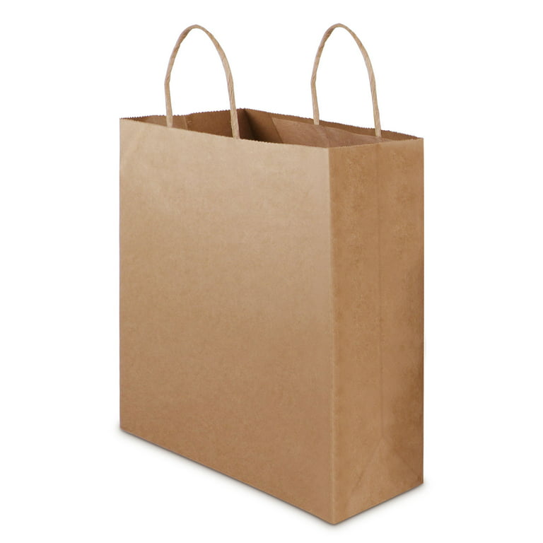 Joyin  White Kraft Paper Gift Bags Bulk With Handles