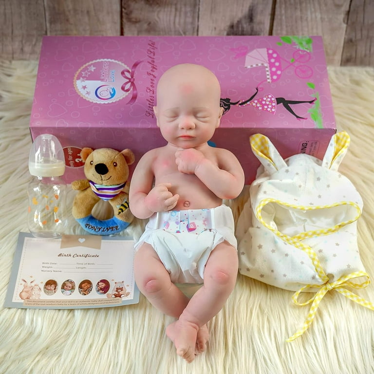 RSG 16 Inch Lifelike Reborn Baby Dolls - Full Silicone Reborn Baby Boy  Realistic-Newborn Baby Doll Sleeping Boy Real Life Baby Dolls with Feeding  Kit & Gift Box 