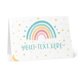 thumbnail image 3 of 6 unids/set dibujos animados Rainbow personalizado tarjetas de felicitación todas ocasiones texto personalizado nombre asiento tarjetas para tablas con sobres, 3 of 3