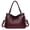 Red, variant on KALUNMA Genuine Leather Hobo Bag for Women Large Tote Shoulder Handbag Satchel for Laptop Work Ladies