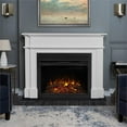 thumbnail image 2 of Real Flame Harlan 55" Modern Wood Grand Electric Fireplace in White, 2 of 8