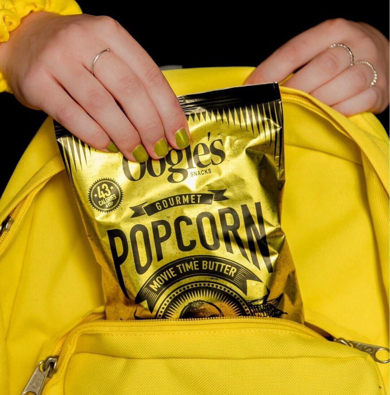 Oogie's Gourmet Snacks Movie Time Butter Popcorn, Snack Size Bags 20 Count (1oz)
