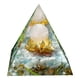thumbnail image 4 of Estatuilla de decoración de arte de oficina en casa de curación de meditación de pirámide de cristal (F) Ehuebsd Libre de BPA, 4 of 8