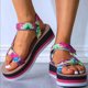 thumbnail image 1 of Trifle Platform Color Open Toe Sandalias de mujer Sandalias de playa para mujer Wmkox8yii  shjk2922, 1 of 2