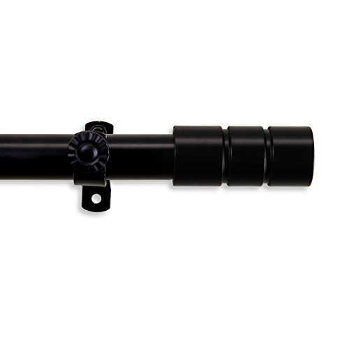 Theo Curtain Rod 28-48 inch - Black