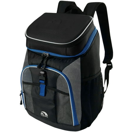 UPC 034223611415 product image for IGLOO MaxCold Insulated Cooler Backpack - Black/Silver/Blue | upcitemdb.com