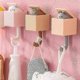 thumbnail image 2 of Cartoon Cat Hook Self Adhesive Dormitory Bedroom Door Hangers Hooks Key Umbrella Towel Cap, 2 of 5