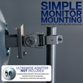 thumbnail image 6 of VIVO Dual Ultrawide Monitor Desk Stand with Glass Base, 2 Screens up to 49", 6 of 8