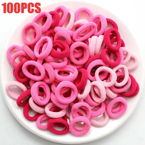 Mini cintas para el pelo para niños, 10 Uds., 2cm, bandas elásticas para el pelo, bandas de goma de colores para niñas, accesorios para el cabello, diademas, tocados Gao Jinjia LED