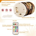 thumbnail image 5 of Yayeee Flameless Candles with Remote Flickering Battery Operated Multi Color Changing, Stripes Trees, 5 of 7
