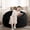 Black, variant on Beanbag chair, includes filling, 4-foot large comfortable beanbag chair