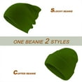thumbnail image 6 of Soyumi Unisex Vintage hats satin lined beanie Woollike cozy cap Ski Beanie Cute Warm soft Fluffy Lined Thick Skull snow Fashion Fleece Lined Knit oversize Toboggan Cap cold weather Slouch, M, 6 of 6