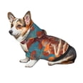 thumbnail image 6 of Goofa Artistic Orange Carnation Skull Pattern Small Dog Sweater Hoodies Pet Grey Hooded Soft Fleece Sweatshirts with Pocket Fall Winter Puppy Cat Sweaters Warm Clothes-Large, 6 of 8