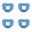 A-4Pcs, variant on 4.7" Float Swim Collar for Head and Neck Support – Foam Plastic Particle Filled (Not Inflatable), Flotation Device for Adults, Fits Most Neck Sizes for Learn to Swim, Therapy & Aqua Aerobics