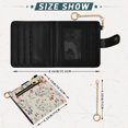 thumbnail image 3 of Small Wallet For Women Bifold Leather Pocket Coin Credit Card Holder With RFID Blocking Red White Blue on Cream Background, 3 of 6