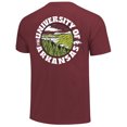 thumbnail image 3 of Men's  Cardinal Arkansas Razorbacks Comfort Colors Thick Lined Landscape T-Shirt, 3 of 3