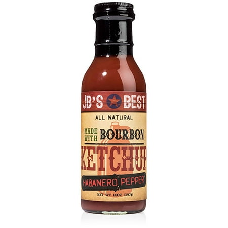 JB's Best All Natural Bourbon-Infused Ketchup - Habanero (Medium) (14 (Best Ketchup Commercial Ever)