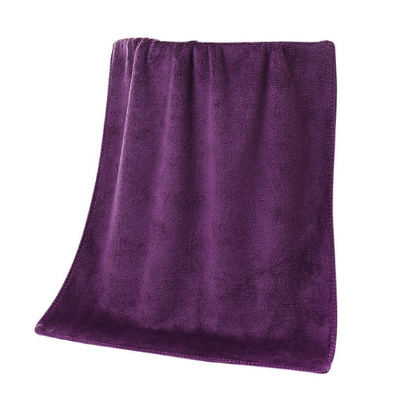 Qianduo Hand Towels for Bathroom - Bath Sheets - Oversized Bath Towels - Polyester - 30X70cm - Purple
