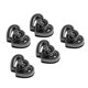 thumbnail image 5 of Cerradura Giratoria, Cerradura Giratoria Para Bolso, Duradero, Doble Corazón, Negro, Para Bricolaje, 5 of 7