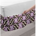 thumbnail image 2 of Abstract Bed Skirt, Contemporary Demonstration of Quirky Silhouettes and Stars in Pastel Tones, Elastic Bedskirt Dust Ruffle Wrap Around for Bedding Decor, 4 Sizes, Multicolor, by Ambesonne, 2 of 2