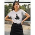 thumbnail image 2 of Yoga Silhouette      T-Shirt Women -Image by Shutterstock, Female x-Large, 2 of 4