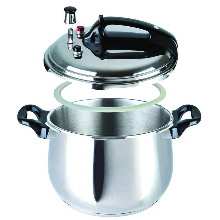 Bene Casa Stainless Steel Pressure Cooker 9.5 Quarts Features Sure lock Lid System with Airtight Seal and Pressure Release Valve Dishwasher Safe Walmart