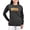 Charcoal, variant on - Old Fart Motto Long Sleeve T Shirt - Women's Long Sleeve Graphic Tee Casual Fit
