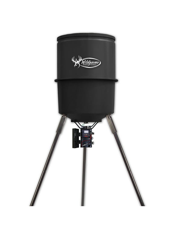 Wildgame Innovations Sports & Outdoors Automatic Quick Set Game Feeder, 30 gallon
