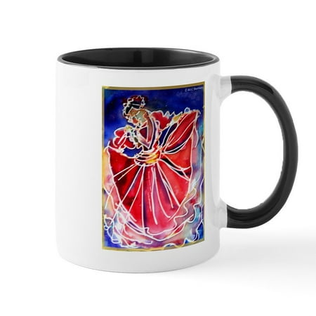 

CafePress - Fiesta! Colorful Dancer! Mug - 11 oz Ceramic Mug - Novelty Coffee Tea Cup