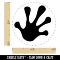 thumbnail image 2 of Frog Toes Footprint Self-Inking Rubber Stamp Ink Stamper - Brown Ink - Mini 1/2 Inch, 2 of 7